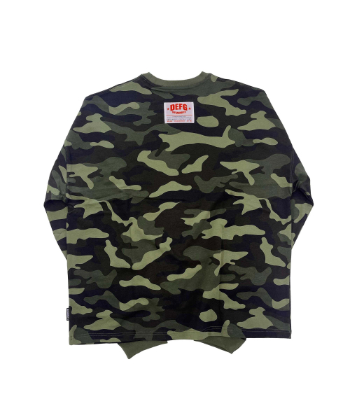 DEFGARMENTS（デフグラメンツ）の「カモデフプリントロングスリーブ[カモ]（Tシャツ/カットソー・レディース・その他・X-LARGE/LARGE）」の2枚目の写真