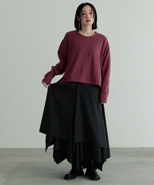 n'OrLABEL(ノアールレーベル)の「『アシンメトリックパッチフレアスカート』(スカート・レディース・ブラック/グレー・FREE)」の19枚目の写真