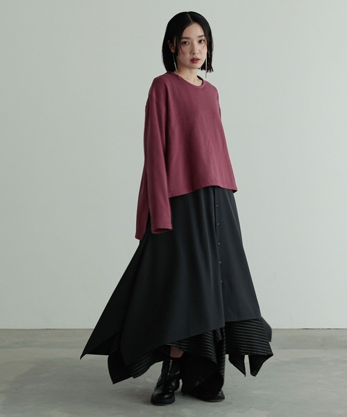 n'OrLABEL(ノアールレーベル)の「『アシンメトリックパッチフレアスカート』(スカート・レディース・ブラック/グレー・FREE)」の17枚目の写真