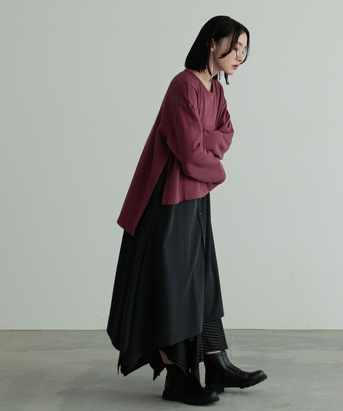 n'OrLABEL(ノアールレーベル)の「『アシンメトリックパッチフレアスカート』(スカート・レディース・ブラック/グレー・FREE)」の20枚目の写真