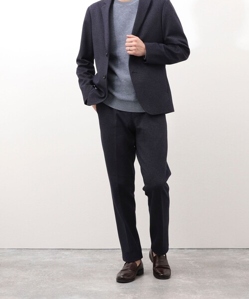 NOLLEY'S LIGHT(ノーリーズライト)の「《ビジカジ/セットアップ対応》杢ジャージ イージーパンツ(その他パンツ・メンズ・チャコールグレー/インディゴブルー/ネイビー・M/L/XL/S)」の4枚目の写真