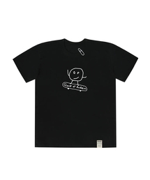 GRAVER（グレーバー）の「[UNISEX] Dot Board Drawing Short Sleeve Tee_Black（Tシャツ/カットソー）」