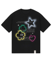 [ユニセックス]スプレードゥードル半袖Tシャツ_ブラック