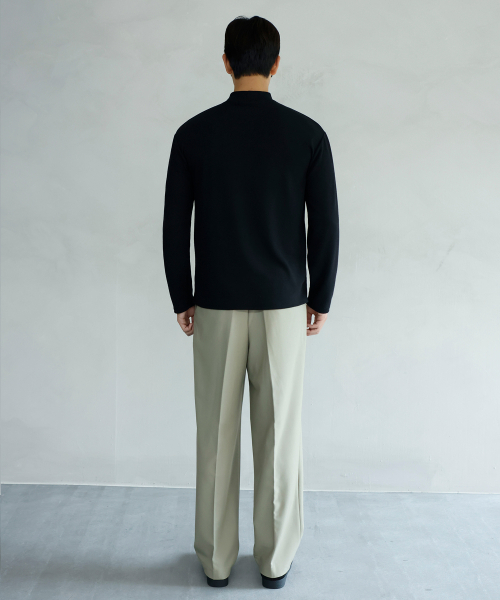SIGNATURE（シグネチャ）の「モックネックニットTシャツ[ブラック]（ニット/セーター・レディース・その他・MEDIUM/LARGE）」の2枚目の写真