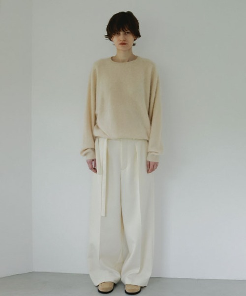 ETRE TOKYO(エトレトウキョウ)の「SANTEデザインベルトダブルフェイスパンツ(その他パンツ・レディース・オフホワイト/ネイビー/キャメル・S/M)」の9枚目の写真