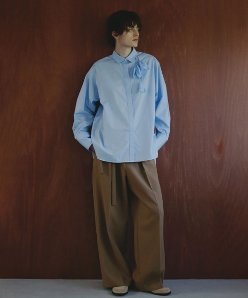 ETRE TOKYO(エトレトウキョウ)の「SANTEデザインベルトダブルフェイスパンツ(その他パンツ・レディース・オフホワイト/ネイビー/キャメル・S/M)」の7枚目の写真