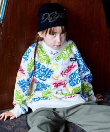 X-girl Stages | 総柄プリント トレーナー(スウェット)