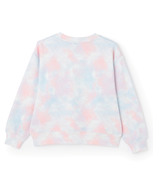 X-girl Stages（エックスガールステージス）の「総柄プリント トレーナー（スウェット・キッズ・ライトブルー/カラフル・140cm/130cm/120cm/90cm/100cm/110cm）」の3枚目の写真