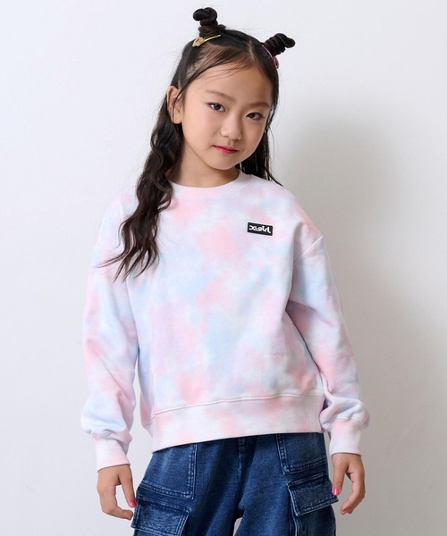 X-girl Stages（エックスガールステージス）の「総柄プリント トレーナー（スウェット・キッズ・ライトブルー/カラフル・140cm/130cm/120cm/90cm/100cm/110cm）」の18枚目の写真
