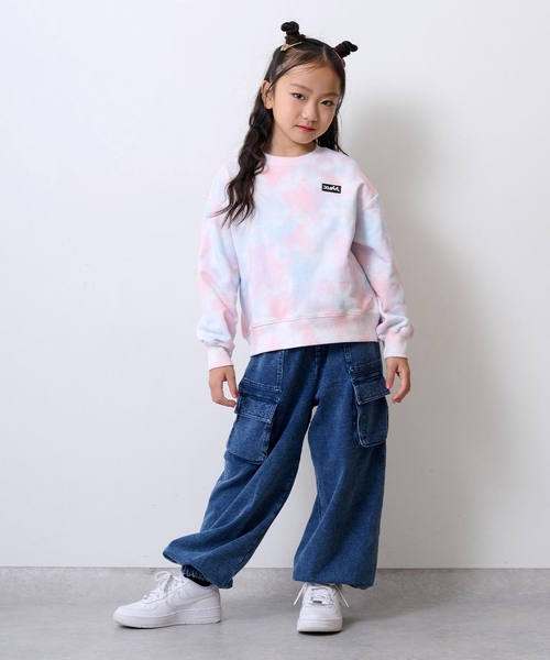 X-girl Stages（エックスガールステージス）の「総柄プリント トレーナー（スウェット・キッズ・ライトブルー/カラフル・140cm/130cm/120cm/90cm/100cm/110cm）」の17枚目の写真