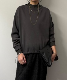 LBC（エルビーシー）の「裏起毛ドロストニット切り替えプルオーバー（Tシャツ/カットソー・レディース）」