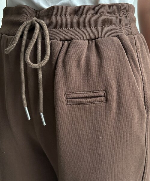 DouDou（ドゥドゥ）の「【WEB限定】セミフレア裏毛パンツ（その他パンツ・レディース・グレー/ブラウン/ブラック・FREE）」の7枚目の写真