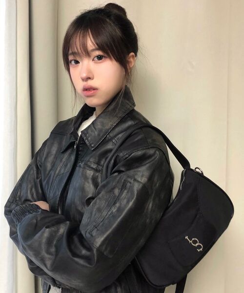 ILLIGO（イリゴ）の「ウォッシュドレザーボンバージャケットブラック（ライダースジャケット・レディース・その他・SMALL/MEDIUM）」の11枚目の写真