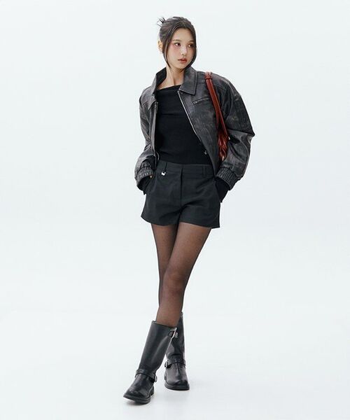 ILLIGO（イリゴ）の「ウォッシュドレザーボンバージャケットブラック（ライダースジャケット・レディース・その他・SMALL/MEDIUM）」の21枚目の写真