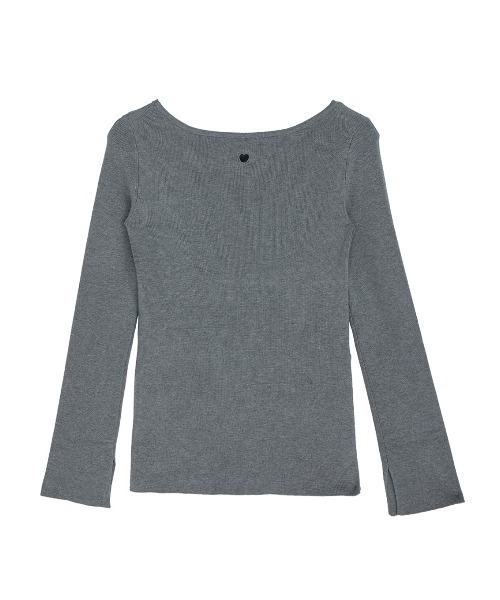 Ameri（アメリ）の「HEART TANK KNIT SET TOP（Tシャツ/カットソー