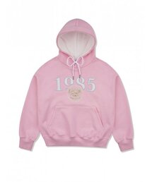 FABULOUS ARCHIVE（ファビュラスアーカイブ）の「ウィメンズクロップベアフレンズエンボス刺繍フードピンク(FCB3TS359W)（パーカー）」