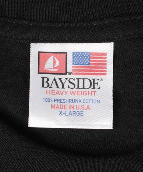 BAY SIDE(ベイサイド)の「【PH3】【BAYSIDE/ベイサイド】6.1oz Long Sleeve Crew T-Shirts 6100(Tシャツ/カットソー・メンズ・ホワイト/ブラック・LARGE/X-LARGE)」の6枚目の写真