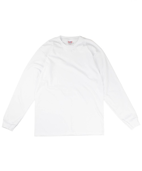 BAY SIDE(ベイサイド)の「【PH3】【BAYSIDE/ベイサイド】6.1oz Long Sleeve Crew T-Shirts 6100(Tシャツ/カットソー・メンズ・ホワイト/ブラック・LARGE/X-LARGE)」の4枚目の写真