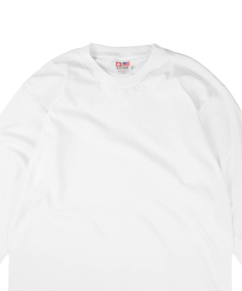 BAY SIDE(ベイサイド)の「【PH3】【BAYSIDE/ベイサイド】6.1oz Long Sleeve Crew T-Shirts 6100(Tシャツ/カットソー・メンズ・ホワイト/ブラック・LARGE/X-LARGE)」の10枚目の写真