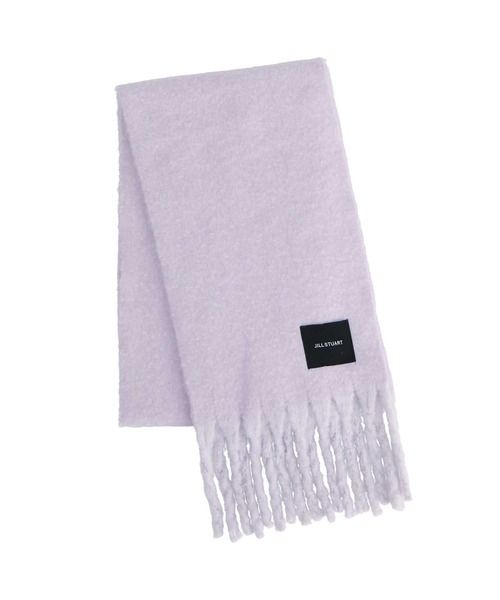 JILL STUART（ジルスチュアート）の「ポリエステルウールシャギーマフラー（マフラー・レディース・ホワイト/ピンク/グリーン/レッド/ライラック/ブラック/ブルー系/ライトグレー・FREE）」の7枚目の写真