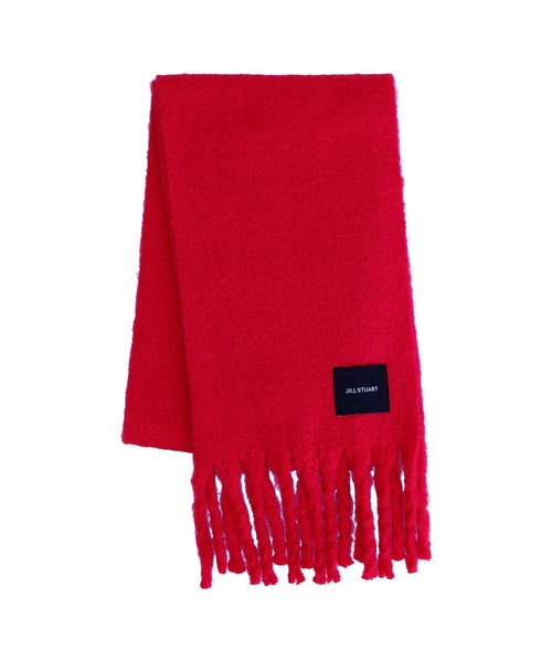 JILL STUART（ジルスチュアート）の「ポリエステルウールシャギーマフラー（マフラー・レディース・ホワイト/ピンク/グリーン/レッド/ライラック/ブラック/ブルー系/ライトグレー・FREE）」の8枚目の写真