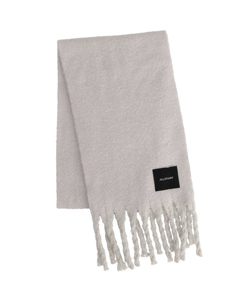 JILL STUART（ジルスチュアート）の「ポリエステルウールシャギーマフラー（マフラー・レディース・ホワイト/ピンク/グリーン/レッド/ライラック/ブラック/ブルー系/ライトグレー・FREE）」の4枚目の写真