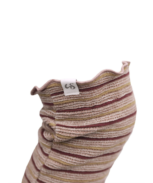 UGLY SHADOW（アグリーシャドウ）の「ニハイソックス（ストライプバーガンディ）（ソックス/靴下・レディース・その他・FREE）」の5枚目の写真