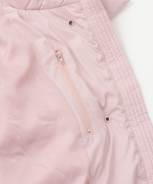 mezzo piano Junior（メゾピアノジュニア）の「【撥水】暖かファーフーディリサイクルダウンブルゾン（ダウンジャケット/コート・キッズ・ピンク/ブラック/アイボリー・L:160cm/S:140cm/M:150cm）」の11枚目の写真