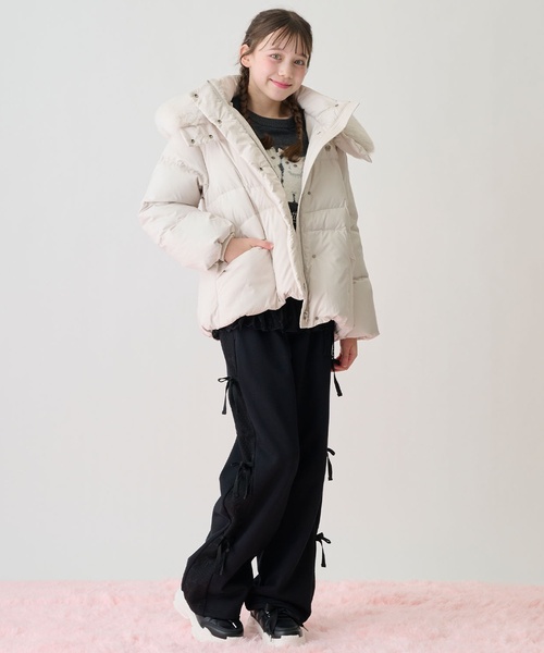 セール】【撥水】暖かファーフーディリサイクルダウンブルゾン（ダウン