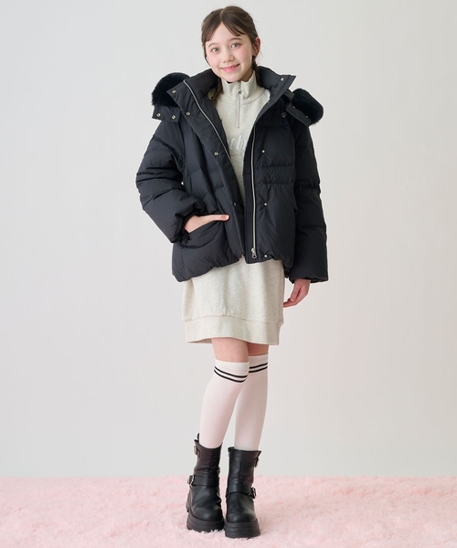 セール】【撥水】暖かファーフーディリサイクルダウンブルゾン（ダウン