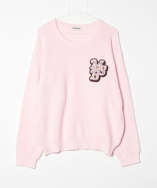 My sugar Babe（マイシュガーベイブ）の「Wappen rib knit（ニット/セーター・メンズ・ブラック/ブラウン系/アイボリー/ピンク/ネイビー系・LARGE/MEDIUM）」の5枚目の写真