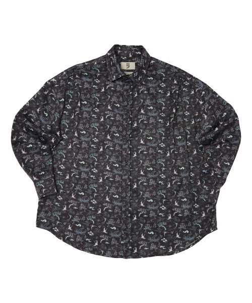 A NOTHING(アナッシング)の「NACRE K-ART PLEATS-SHIRT (Black)(シャツ/ブラウス・レディース・その他・LARGE/MEDIUM)」の1枚目の写真