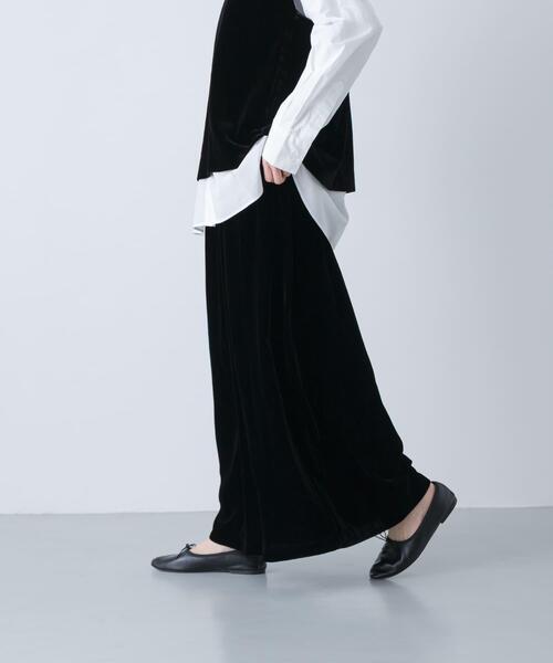 かぐれ(カグレ)の「レーヨンシルクベルベットスカート(スカート・レディース・ブラック・FREE)」の5枚目の写真