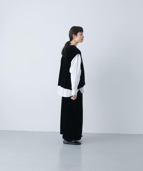 かぐれ(カグレ)の「レーヨンシルクベルベットスカート(スカート・レディース・ブラック・FREE)」の8枚目の写真