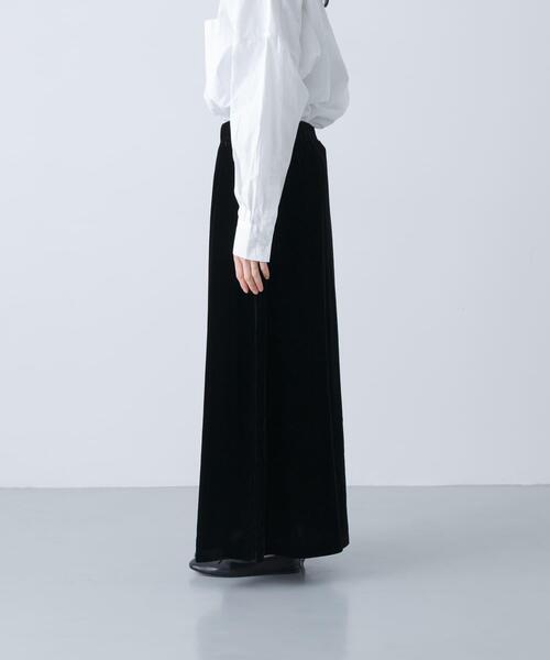 かぐれ(カグレ)の「レーヨンシルクベルベットスカート(スカート・レディース・ブラック・FREE)」の10枚目の写真