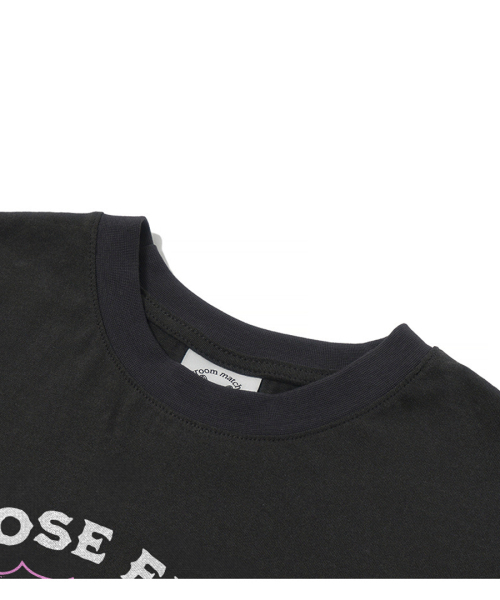 MATCHGLOBE（マッチグローブ）の「ローズサークルクロップティー（ブラック）（Tシャツ/カットソー・レディース・その他・FREE）」の3枚目の写真