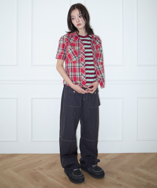HERETIC（ヘレティック）の「HERETIC CARGO NYLON PANTS / charocoal（その他パンツ・レディース・その他・FREE）」の2枚目の写真