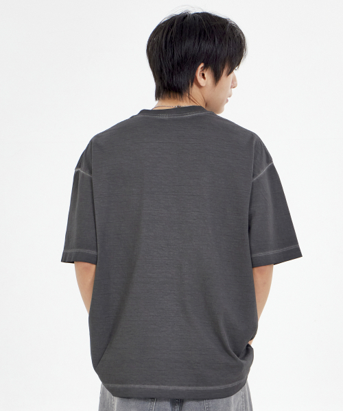 BY.L（バイエル）の「フェイドピグメントTシャツチャコール（Tシャツ/カットソー・メンズ・その他・MEDIUM/LARGE/X-LARGE/XX-LARGE）」の2枚目の写真