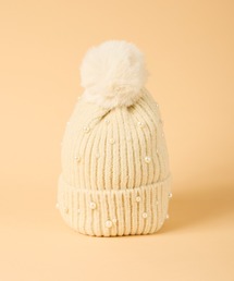 ottilie（オティーリエ）の「ポンポンパールニット帽　HA-241　QLI（キャップ）」
