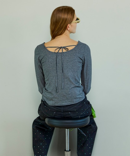 MAISON SPECIAL(メゾンスペシャル)の「2WAY Tops/2WAYトップス(Tシャツ/カットソー・レディース・ホワイト/イエロー/チャコールグレー・FREE)」の15枚目の写真