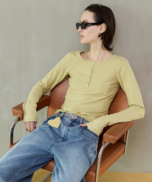 MAISON SPECIAL(メゾンスペシャル)の「2WAY Tops/2WAYトップス(Tシャツ/カットソー・レディース・ホワイト/イエロー/チャコールグレー・FREE)」の20枚目の写真