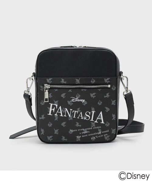 Disney(ディズニー)の「ディズニーカプセルコレクション『ファンタジア』バイカラーショルダーバッグ(ショルダーバッグ・メンズ・ダークブラウン系4/ブラック系4・00)」の2枚目の写真