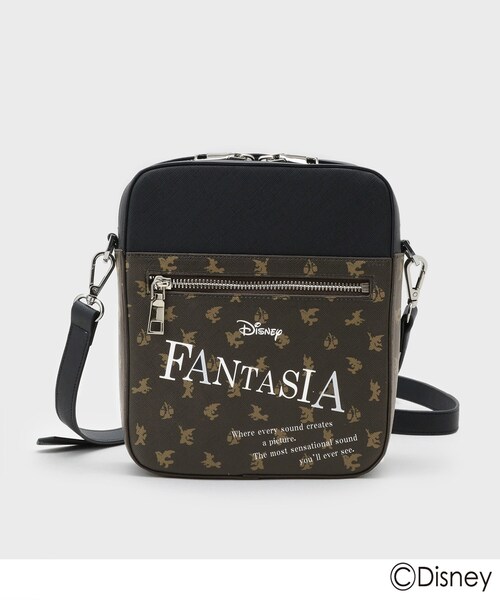 Disney(ディズニー)の「ディズニーカプセルコレクション『ファンタジア』バイカラーショルダーバッグ(ショルダーバッグ・メンズ・ダークブラウン系4/ブラック系4・00)」の1枚目の写真
