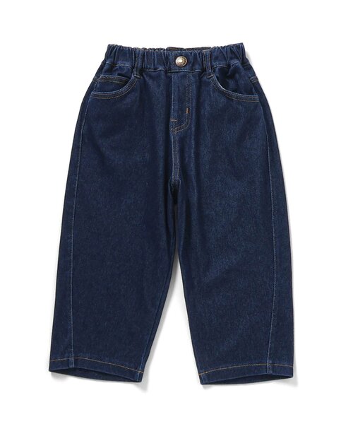 Ampersand（アンパサンド）の「バレルパンツ（デニムパンツ・キッズ・ネイビー/ブルー・80/90/100/110/120/130/140）」の2枚目の写真