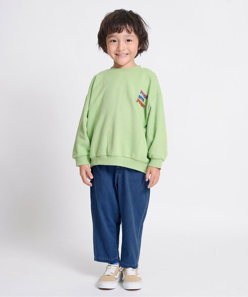 Ampersand（アンパサンド）の「バレルパンツ（デニムパンツ・キッズ・ネイビー/ブルー・80/90/100/110/120/130/140）」の3枚目の写真