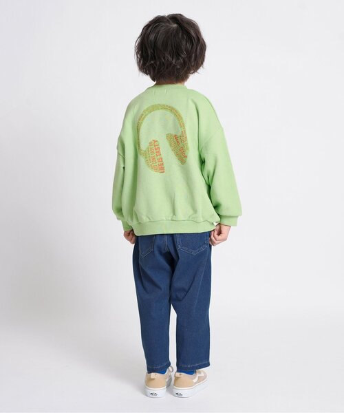 Ampersand（アンパサンド）の「バレルパンツ（デニムパンツ・キッズ・ネイビー/ブルー・80/90/100/110/120/130/140）」の4枚目の写真