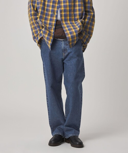 Steven Alan＞ 13.5oz デニム 5ポケット バギー パンツ（デニムパンツ