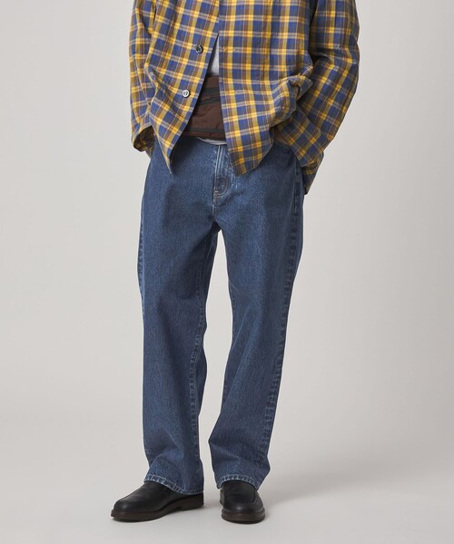 Steven Alan＞ 13.5oz デニム 5ポケット バギー パンツ（デニムパンツ