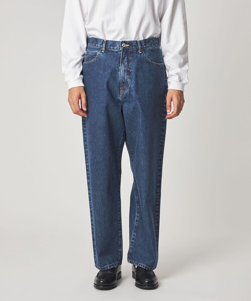 Steven Alan(スティーブンアラン)の「<Steven Alan> 13.5oz デニム 5ポケット バギー パンツ(デニムパンツ・メンズ・ターコイズブルー/ダークグレー/ロイヤルブルー/ネイビー・30inch/31inch/32inch/33inch/34inch)」の5枚目の写真