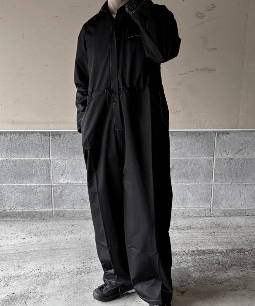セール】Out Stitch Jump Suit/アウトステッチジャンプスーツ【unisex